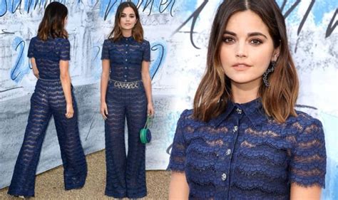 jenna coleman hot|Jenna Coleman: Victoria star flashes bra in see